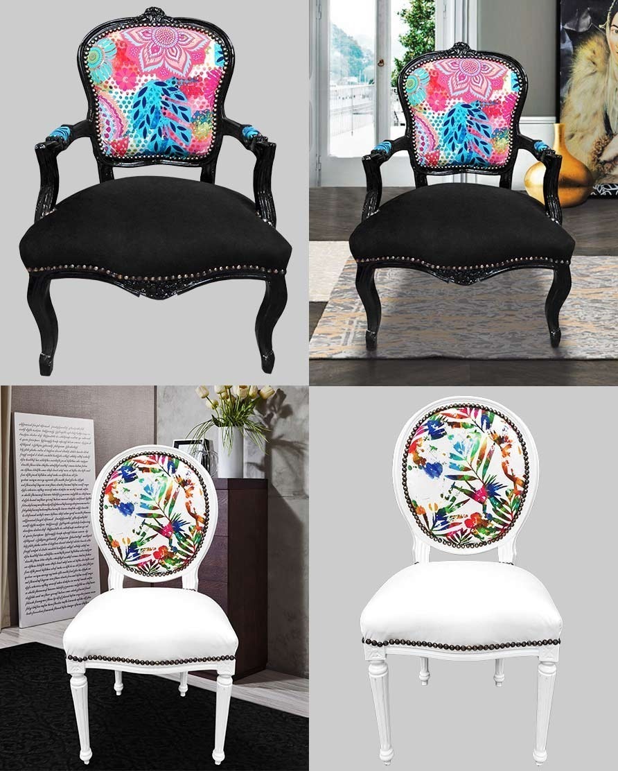 nouvelle collection fauteuil Louis XV et chaise Louis XVI tendance tropicale Royal Art Palace